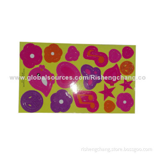 Flexible magnetic sheets, can be stuck on fridge, door and other iron goods to decorate